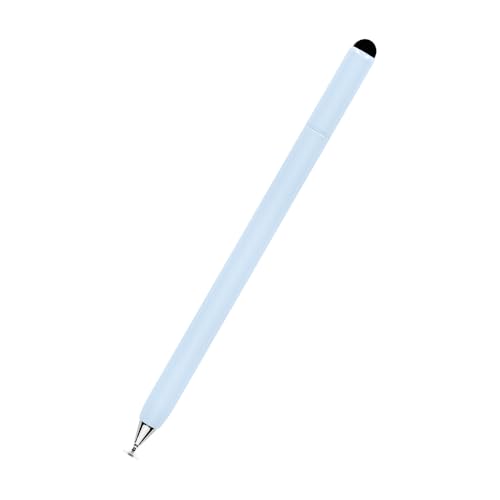 オウルテック 2WAYタッチペン ディスク型ペン先収納可能 スクリュータイプ 超感度ファイバー/スリムディスク ブルー OWL-TPSE15-BL
