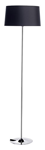 Kos lighting 400013704 Kome Lampadaire Acier/Toile de coton E27 Noir 80 x 47 x 46 cm