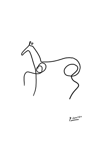 Impression d'art encadrée Picasso Cheval Petit format Archival Matte