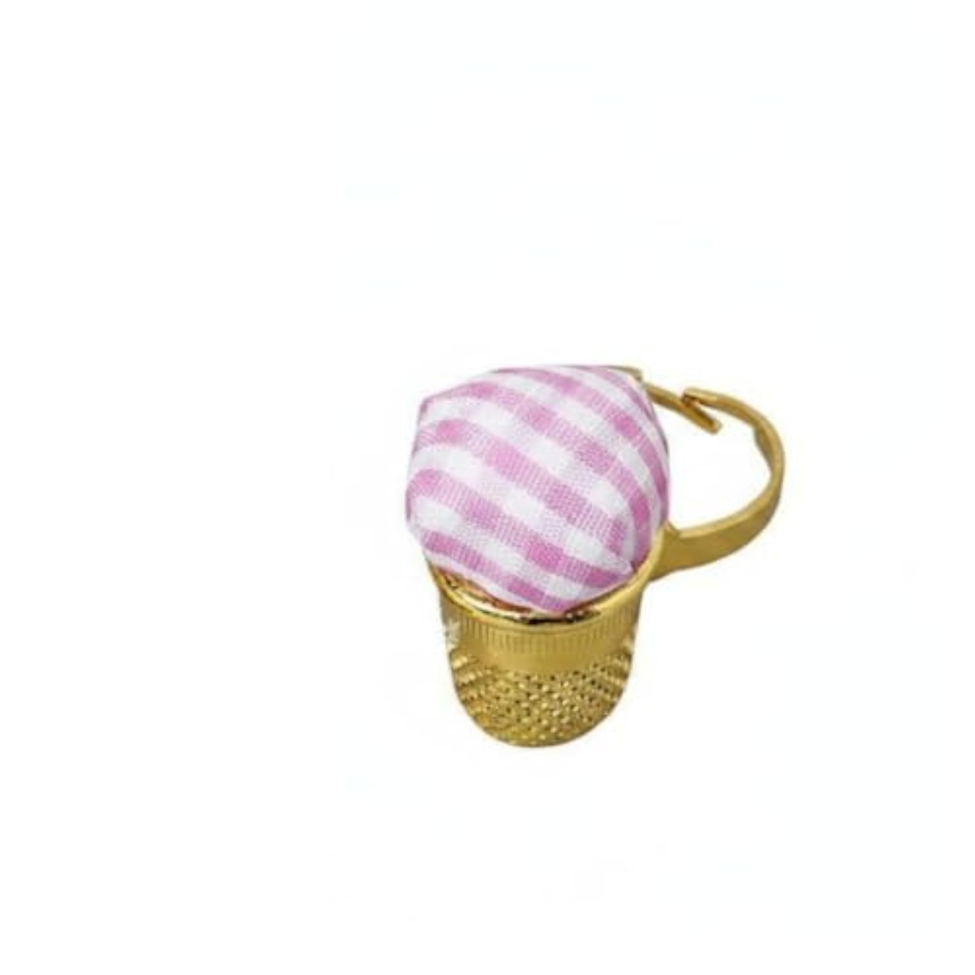 2-in-1 Design Sewing Thimble with Pin Cushion Portable Finger