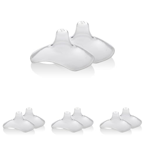 Image of LuvLap Silicone Nipple Protector /Shield for Breast Feeding Mothers, with Storage case (Pack of 4)