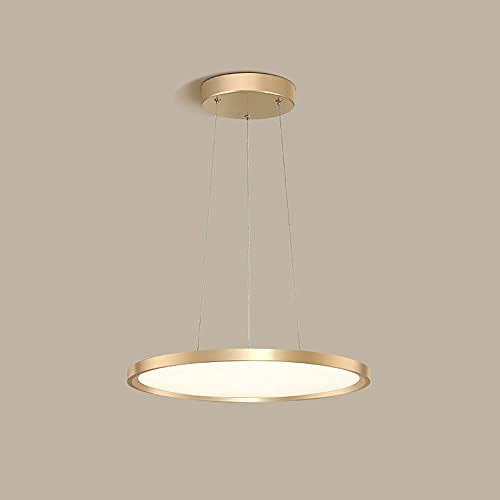 Lustre suspendu semi-encastré doré NAMFHZW, design chic en métal LED