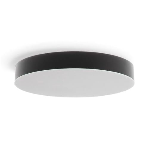 M Ledme - Plafón Led Neox 24W Negro, Temperatura de Color CCT, ideal para Cocina, Balcón y Dormitorio.