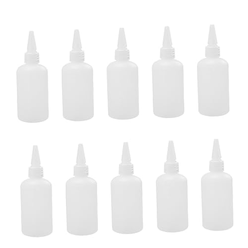 ERINGOGO Flexible Squeeze Bottles Set of 20 100ml Mini Bottles for Liquid Storage Flip Cap for Caulking