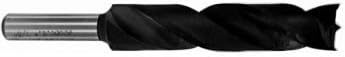 62188 Brad Point Spur Machine Bit - 1" Diamter x 4" Twist x 6" OAL, 1/2" x 2" Super Wear Steel
