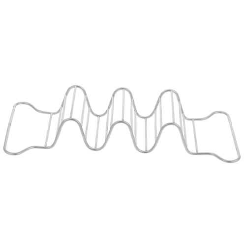 FUNOMOCYA Multi-use Taco Rack Stainless Steel Taco Holder for Serving Shell Organizer Burritos Tortillas Compact Stable