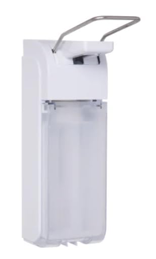 500134 Kunststoff-Spender mit transparentem Verschluss ohne Schloss für 1 l Flasche, 105 mm x 325 mm x 222 mm
