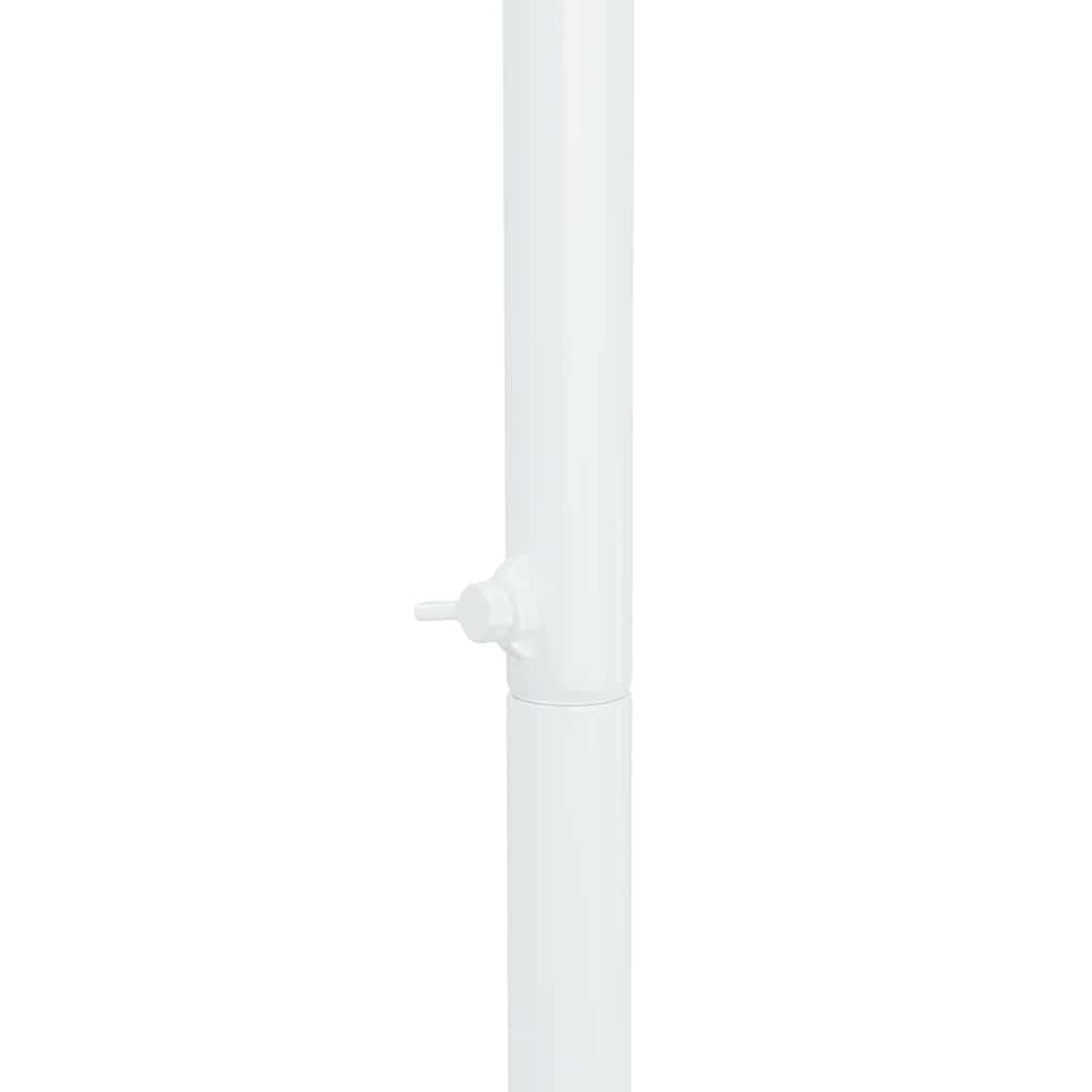 Weißer Hochzeitsbogen aus Stahl 100 x 39 x 200 cm wetterfest für Outdoor-Gartenpartys und Hochzeiten, stabile Rankhilfe, Gartenpavillon, ideal für Blumen, Wein, Efeu und Kletterpflanzen