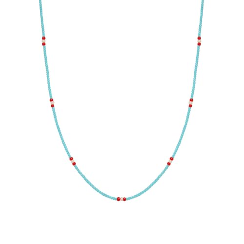 Collier coloré bohème en perles de riz pour égayer instantanément une tenue de fête sobre