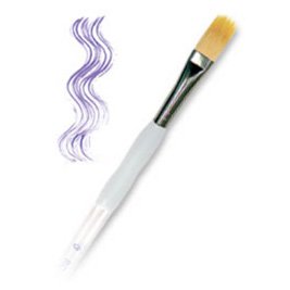 Royal Soft Grip Golden Taklon Filbert Comb Brush - Artist Paint Brush - Sg930-1/2 - by Nowells