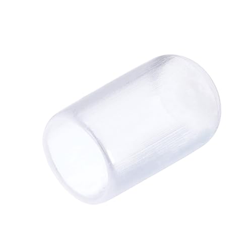 sourcing map 25pcs Rubber End Caps 7mm ID PVC Vinyl Round End Cap Cover Screw Thread Protectors Clear