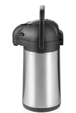 Thermo-Pumpkanne Edelstahl 2,4 l mit bruchsicherem Edelstahleinsatz (kein Glas!)