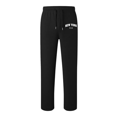 Boys Sweatpants Kids New York Letter Print Joggers Pants Drawstring Elastic Waist Wide Leg Sweatpants Casual Loose Pants2