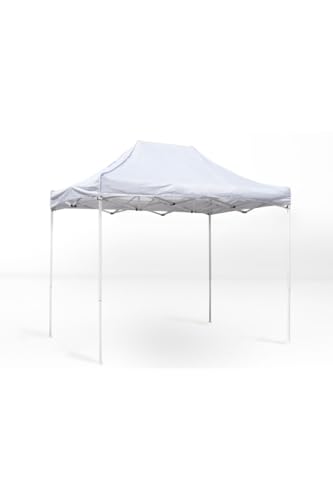 Carpa Plegable 3x2 Eco - Blanco - Impermeable - Cenador Ideal para Jardín, Playa, Terrazas