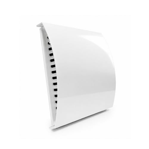 Fantronix 100 mm (4) White External Wall Vent Cover Wind & Sound Reducing Baffle with Draft Exclusion for Extractor Fans & Heat Recovery