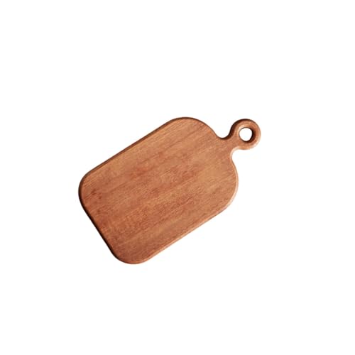 BEALIFE Mini skärbräda i trä för kreativ servering och förberedelse av babymat, träbiffbröd med upphängningshål, Trä, M
