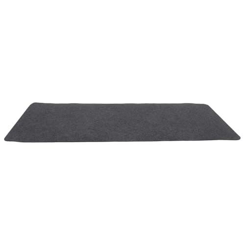 DIKACA Alfombrilla de Ratón Extragrande de Fieltro Antideslizante 90X40 CM para Escritorio Protector de Mesa Negro Gris Adecuado para Oficina y Gaming