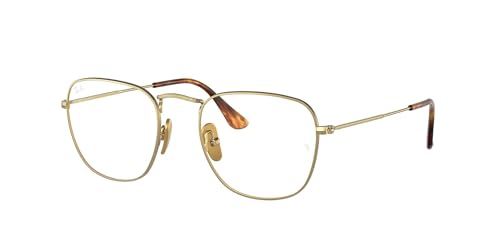 Image of Ray-Ban mens Rx8157v Frank Titanium Square Prescription Eyewear Frames