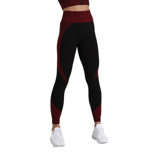 Legging thermique femme noir pantalon entraînement taille haute
