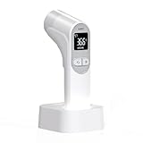 ヒュービディック HuBDIC 非接触体温計 サーモファインダー S5 医療機器認証取得 赤外線 体温計 非接触式電子温度計 1秒 使用環境温度5℃〜40℃ 予熱機能 メモリー 100件 検温結果を色でお知らせ 専用スタンド付き 体温 温度 こめかみ おでこ 高精度 温度計 オートパワーオフ 赤ちゃん 子供 大人 保育 介護 ホワイト HFS-3000