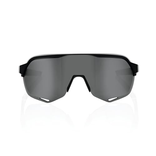 100% S2 Sport Performance Cycling Sunglasses (Soft Tact Black - Smoke Lens)2
