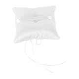 OUNONA Ringkissen Für Hochzeit Hochzeitsringträgerkissen Ringträger-Dekoration Satin Hochzeitskissen Ringkissen Für Trauungszeremonie Personalisiertes Hochzeitskissen Ringträger-accessoir