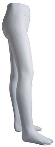 Sportoli Girls Opaque Hold and Stretch Footed Ballet Tights - White (size 8/10)2