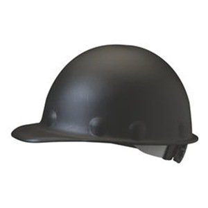 P2A HARD HAT BLACK SWINGSTRAP W/ QUICKLOK