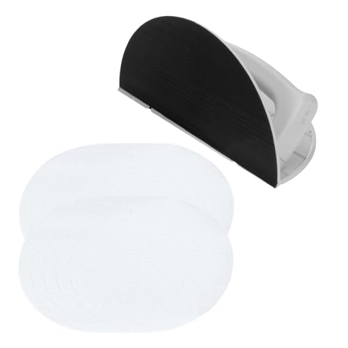 Herramientas De Lijado De Detalles | Herramientas De Lijado De Madera,Raspador Pulidor Ergonómico Semi-Circular Autoadhesivo Versátil Para Torneado De Madera Pintura Piso Escultura Vidrio