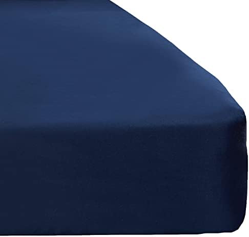 Brentfords Plain Dye Fitted Bed Sheet Non Iron Super Soft Easy Care Microfibre, Duck Egg Blue - King Size