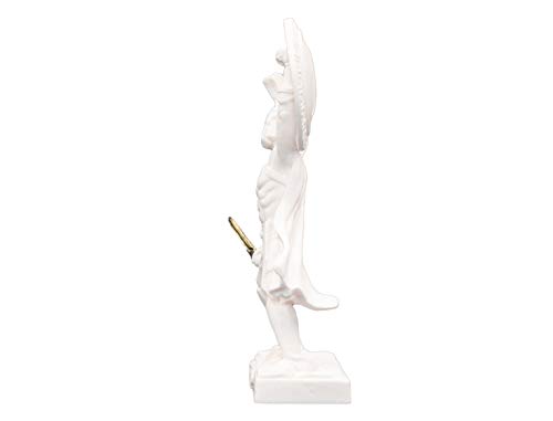 Helcee Handmade Alabaster Spartan Warrior (Leonidas) Statue 6.69 In #TOP2