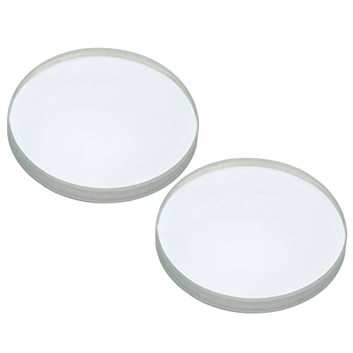 Image of PATIKIL 3 inch (75mm) Focal Length Double Concave Lens, 2 Pack 30mm Diameter 4mm Height Glass Optically Polished Round Edges Lens for Physics Experiment, Clear