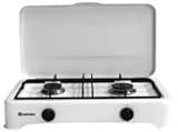 Parrillas esmaltadas. Meireles H 500 W hobs - Placa (Mesa, Gas, Acero inoxidable, Giratorio, 51 cm, 28 cm) Color blanco