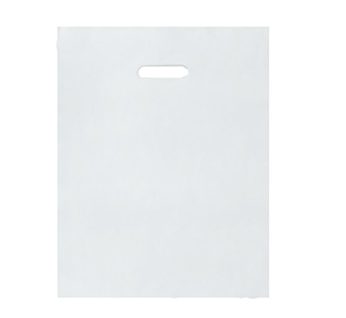 Black Friday Clearance Frosted Clear 100 count - Durable Merchandise bags Pick ur Color 12 X15 Die Cut Handle-Frosted finish-Anti-Strech. For Retail, Party, Handouts and more by VADUGAVARA (Frosted Clear - 100count)