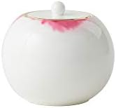 Amazon Brand - Umi Premium Porcelain Teapot (Gold Rim Cream & Sugar Set)