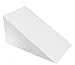 7”, 10”, 12”- inch Foam Bed Wedge Zippered Cover/Pillow Replacement Cover (24" X 24" X 10", White)