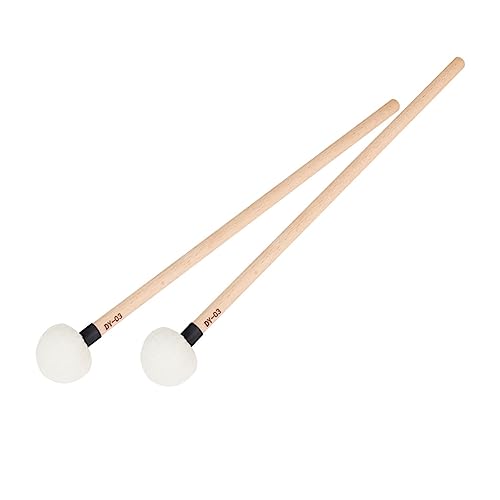 2 piezas Baquetas para Percusión de Madera y Fieltro miniatura 5