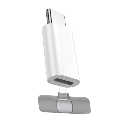Type C to Lightning Microphone Adapter, USB C Male to Lightning Female Converter for Wireless...