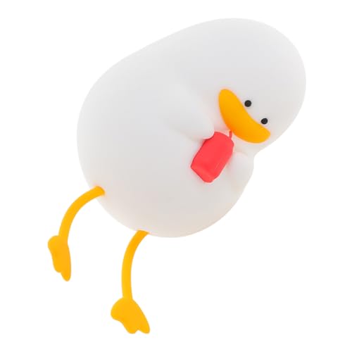 Lámpara de mesa de noche de silicona en forma de pato recargable