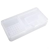 Organiseur pour petits articles : cette boîte de rangement rectangulaire en plastique transparent est parfaite pour les tâches de réparation de téléphone et peut également contenir des bijoux, des cosmétiques, de la papeterie et des petits outils, ce qui en fait un organisateur essentiel pour diverses utilisations.