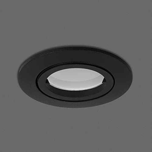 Spot encastrable variable noir mat avec ampoule GU10 5W basse consommation HCFEI - 3