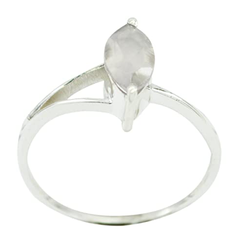 Bague en argent sterling 925 de style marquise et vintage chic