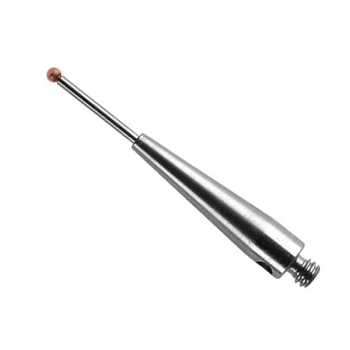 Auratrove CMM Touch Sonda Stylus, punta de bola de 1 mm con vástago de carburo, rosca M2 para inspección CNC A-5000-7808