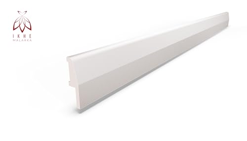 Miniatura 8 de Boiserie - Paneles De Pared De 6 M De Estilo Rústico, Revestimiento De Pared De Poliestireno Duro Ps , Color Blanco, Fácil Montaje Con Pegamento, Ideal Para Revestimiento Inglés De Paredes