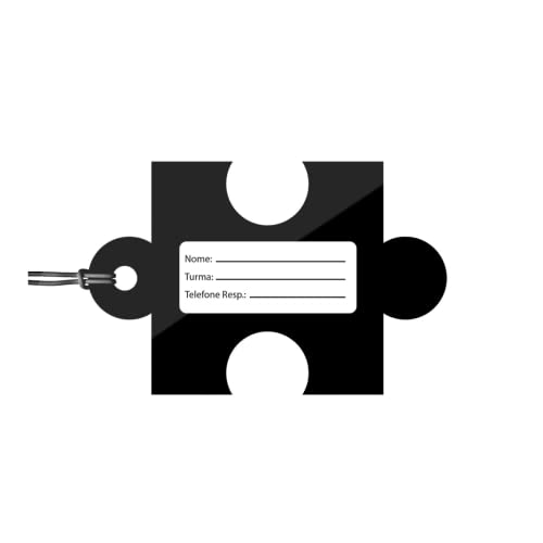 Cordão De Identificação Autista + Tag Para Mala Mochila Tea