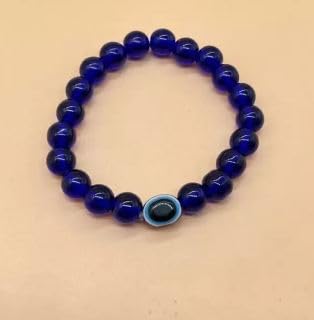 Image of Honbon Fancy Designer Beads Evil Eye Charms Bracelet,Handmade Unisex Nazar Bracelets,Friendship Band for All -Girls, Boys, Men & Women
