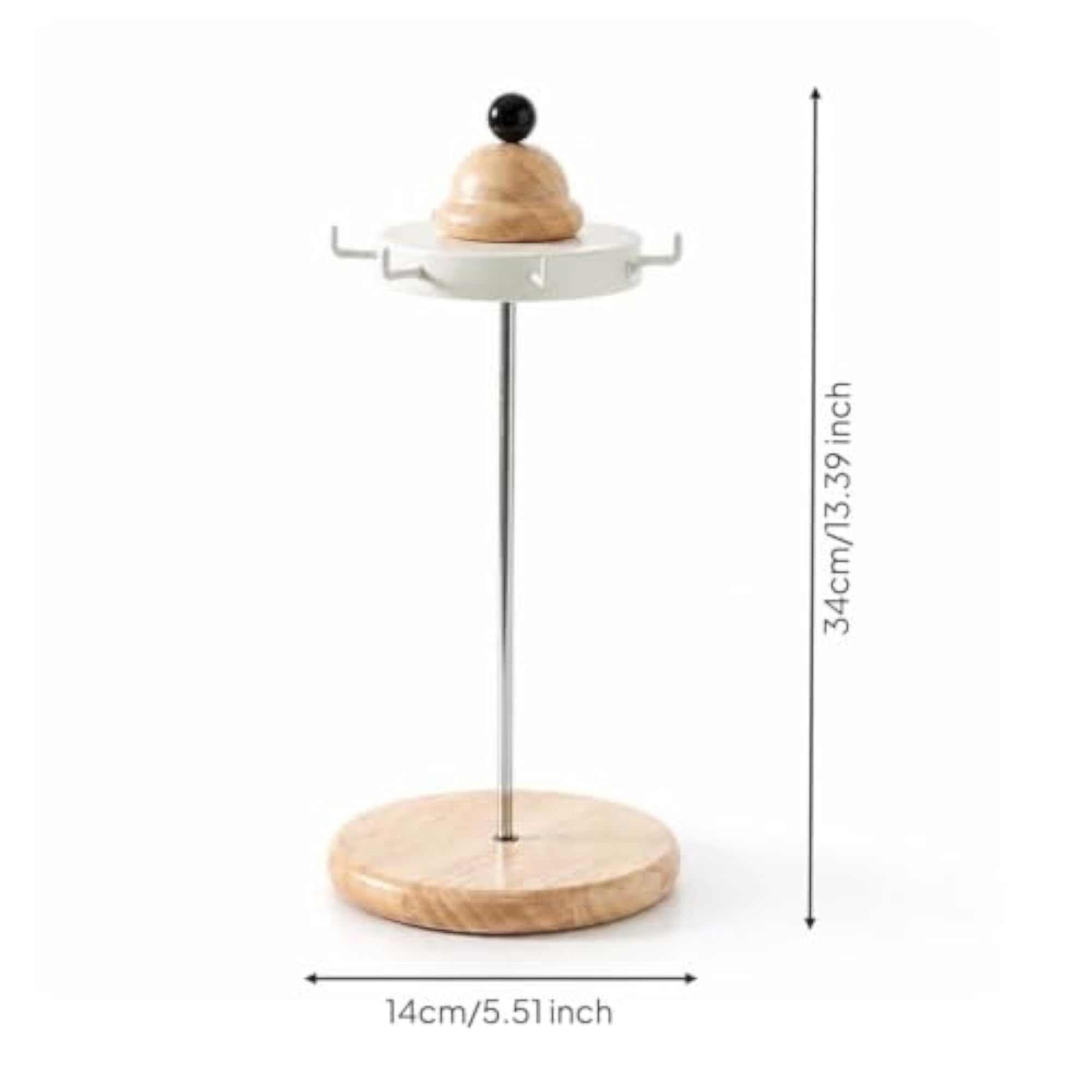 Minimalist Necklace Holder with Hooks