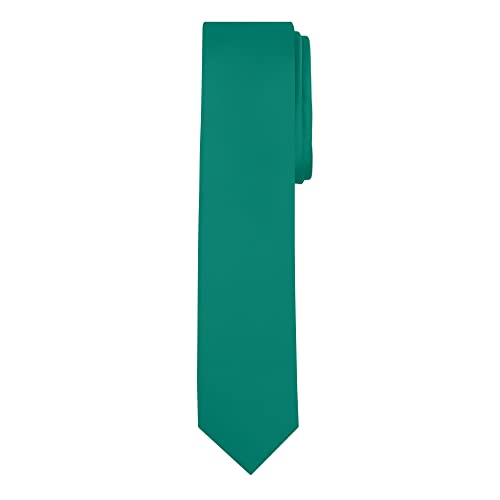 Image of Jacob Alexander Men's Skinny Width 2 inch Solid Color Tie