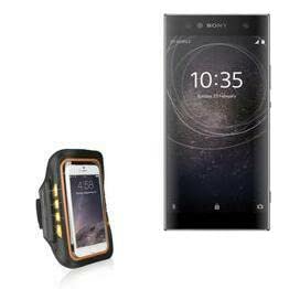 BoxWave Case for Sony Xperia XA2 (Case JogBrite Sports Armband, High Visibility Safety Light LED Runners Armband for Sony Xperia XA2 - Bold Orange