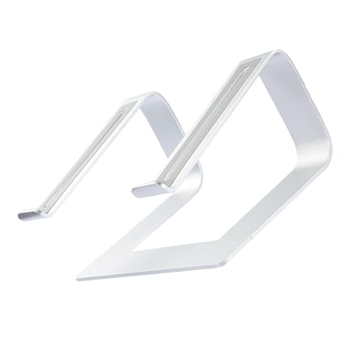 Soporte para laptop de aleación de aluminio ajustable plateado miniatura 1